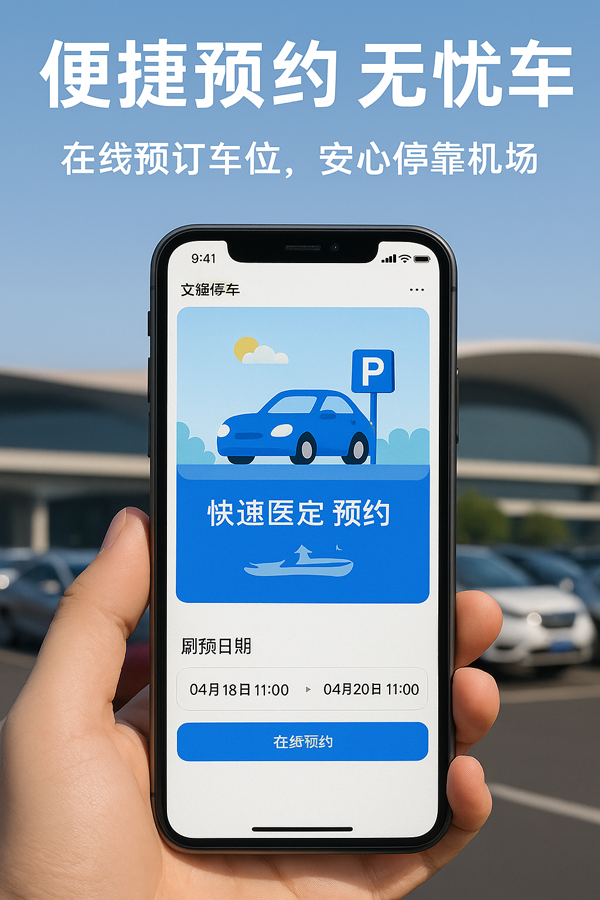 距離大興機(jī)場(chǎng)僅4分鐘車(chē)程，停車(chē)就選文鋒停車(chē)場(chǎng)