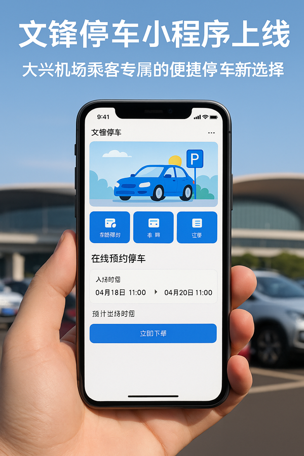 **大興機場停車怎么選？文鋒：近、快、安全**