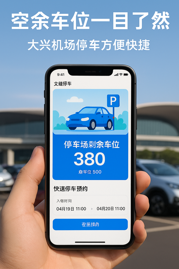 大興機場自駕停車，從此不再擔心“排隊+等待”
